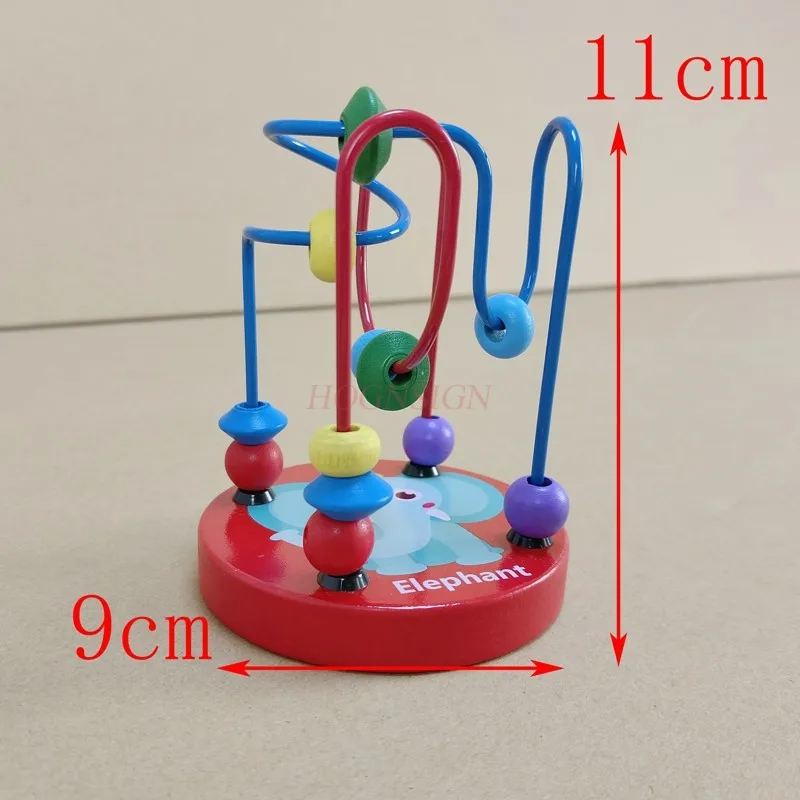 Abaco For Children Math Baby Montessori Educational Math Toy Mini Circles In Legno Bead Wire Maze Roller Coaster Abaco Puzzle