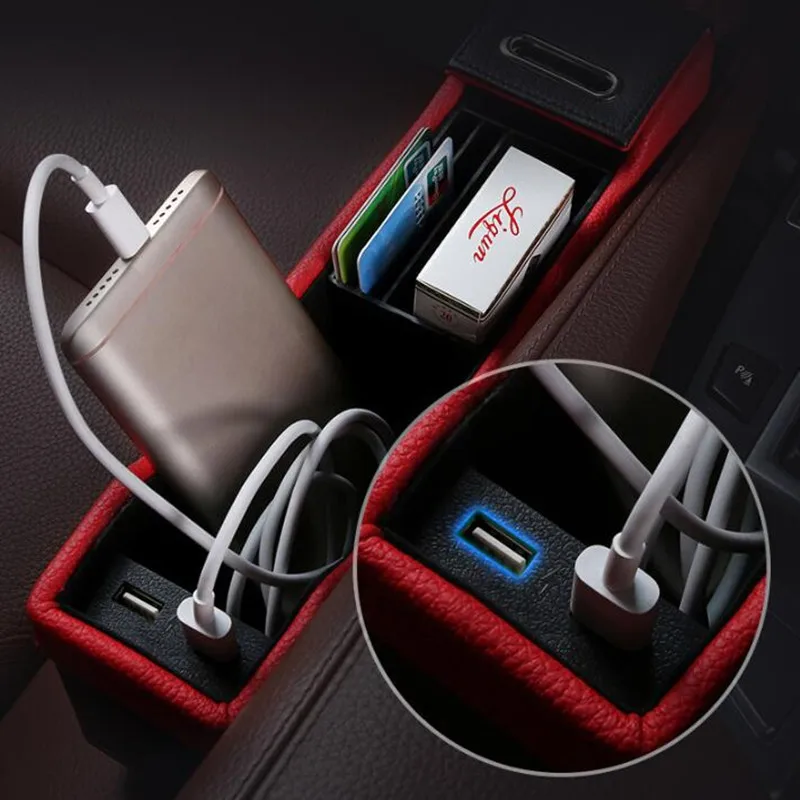 2023 Car-Styling Car Seat Fessure Storage Box Organizer Per Bmw 1 2 3 4 5 6 7 Series X1 X3 X4 X5 X6 E60 E90 F07 F09 F10 F15 F30