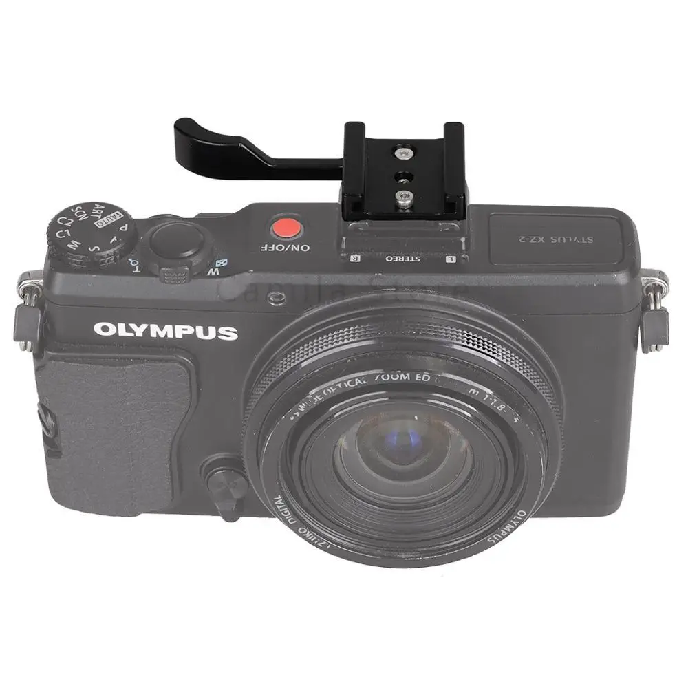 Metal Hot Shoe Thumb-Up Hotshoe Thumb Up Grip Per Sony Olympus Pen-E Pen-F E-Pl3 Epl5 Pl7 Epl8 Pl9 Xz-2