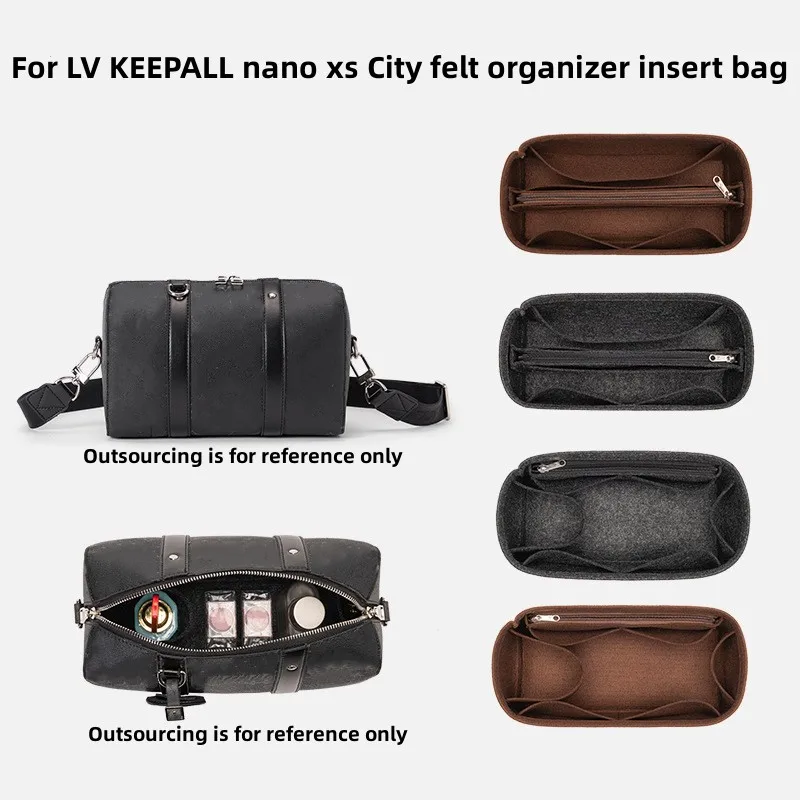 Adatto Per City Keepall Nano Xs 45 50 Feltro Inserto In Tessuto Organizzatore Borsa Per Il Trucco Borsa Da Viaggio Borsa Interna Borse Da Toilette Cos