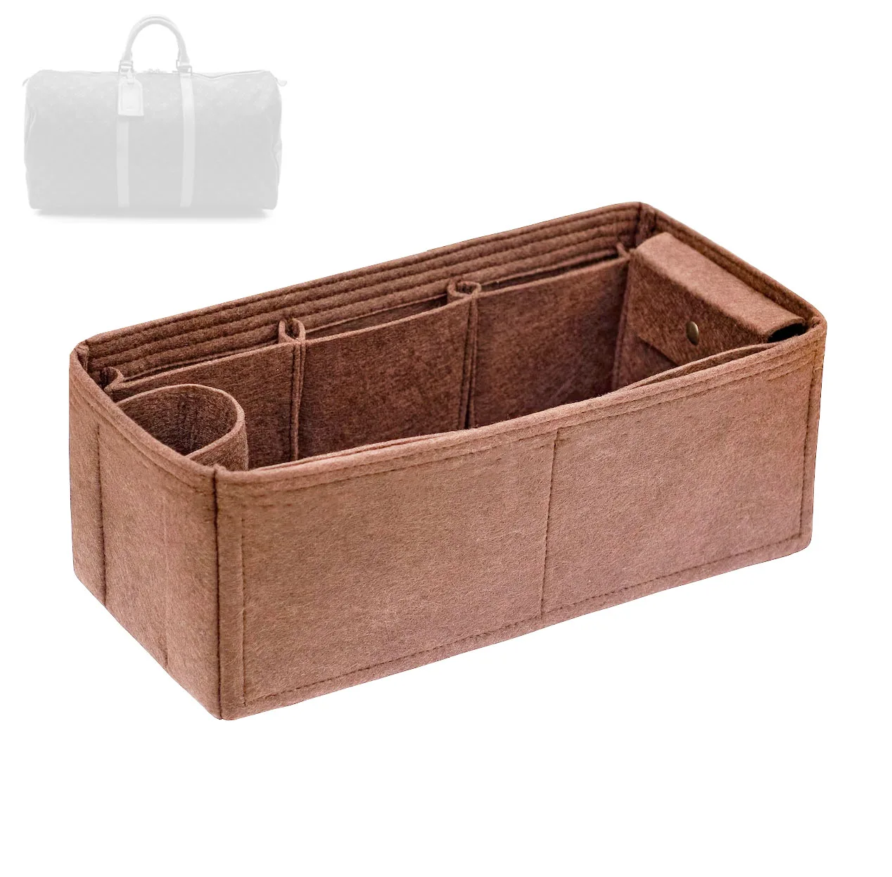 Inserto Organizer Per Borsa Adatto Per Keepall 45 50 55 60 Borsa Da Viaggio, Borsa Interna, Custodia Per Fodera Shaper Con Tasca Con Cerniera