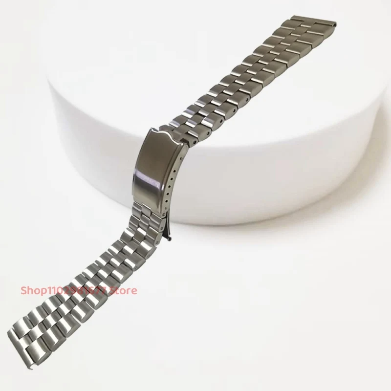 Bracciale Con Cinturino Per Orologio President Con Estremità Dritta Universale In Acciaio Inossidabile Da 19Mm Adatto Per Orologio Seiko Serie 6138
