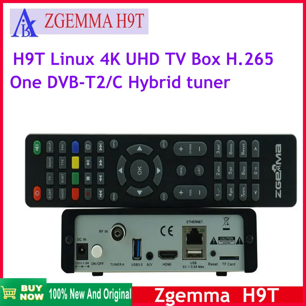 Ultimo Zgemma H9T Super Sale Zgemma H9T 4K Uhd Tv Box H.265 One H.265Hevc One Dvb-T2/C Hybrid Tuner Polonia Italia Decoder Digitale
