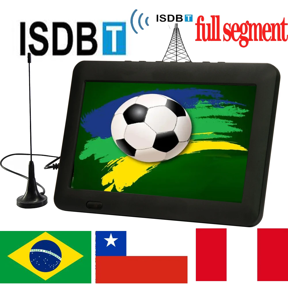 Leadstar D8 Mini Tv Portatile Digitale Da 8 Pollici Con Decodificatore Sintonizzatore Analogico Dvb-T2 Isdb-T Atsc-T Ingresso 12V Ricaricabile 110-220