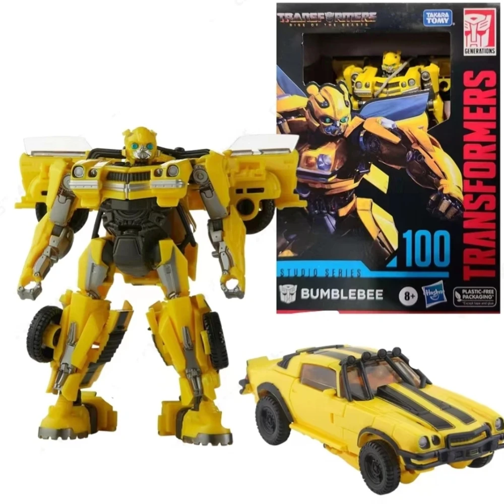 In Stock Transformers Studio Series Ss100 Deluxe Bumblebee Tf7 Rise Of The Animals Action Figure Toy Gift Collection
