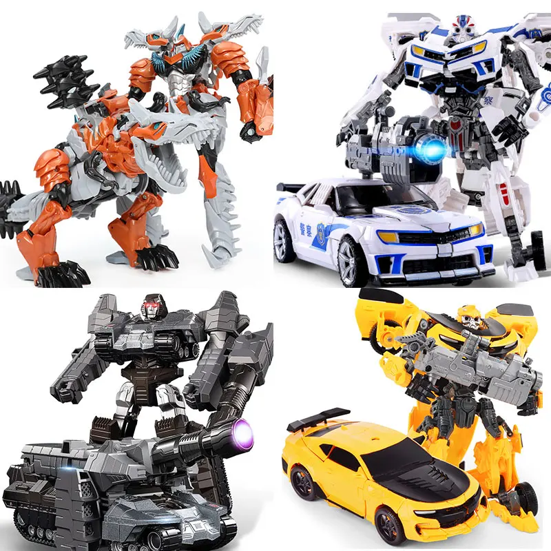 Giocattoli Di Trasformazione Robot Car Classic Robot Models Movie Series Action Figure Anime Aircraft Deformation For Boys Birthday Gift