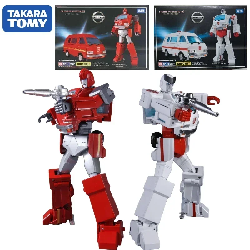 In Magazzino Takara Tomy Tomica Ko Transformation Mp27 Mp-27 Mp-30 Mp30 Ratchet Figure Ko Version Capolavoro Action Figure Toy