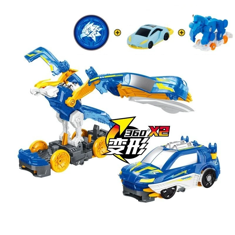 Screechers Wild Explosion Speed Fly Deformation Car Beast Attack Action Figures Cattura Flip Transformation Giocattoli Per Bambini
