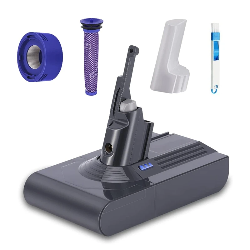 Adattatore Batteria Di Ricambio V8 Da 2000Mah 21.6V Per Aspirapolvere Portatili Dyson V8 Animal/Absolute/Plus/Cord-Free