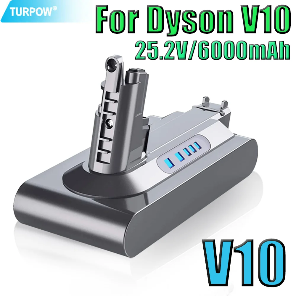 Batteria Di Ricambio V10 25.2V 6.0Ah Per Dyson V10 Absolute V10 Fluffy Cordless Aspirapolvere Batteria Agli Ioni Di Litio