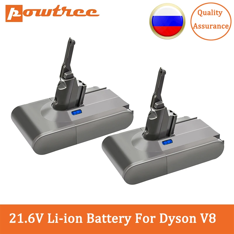Powtree 4000Mah V8 Batteria Per 21.6V Dyson V8 Assoluto V8 Animale Soffice Li-Ion Aspirapolvere 215681 215866-01/02 Ra6-Uk-Hnc1123