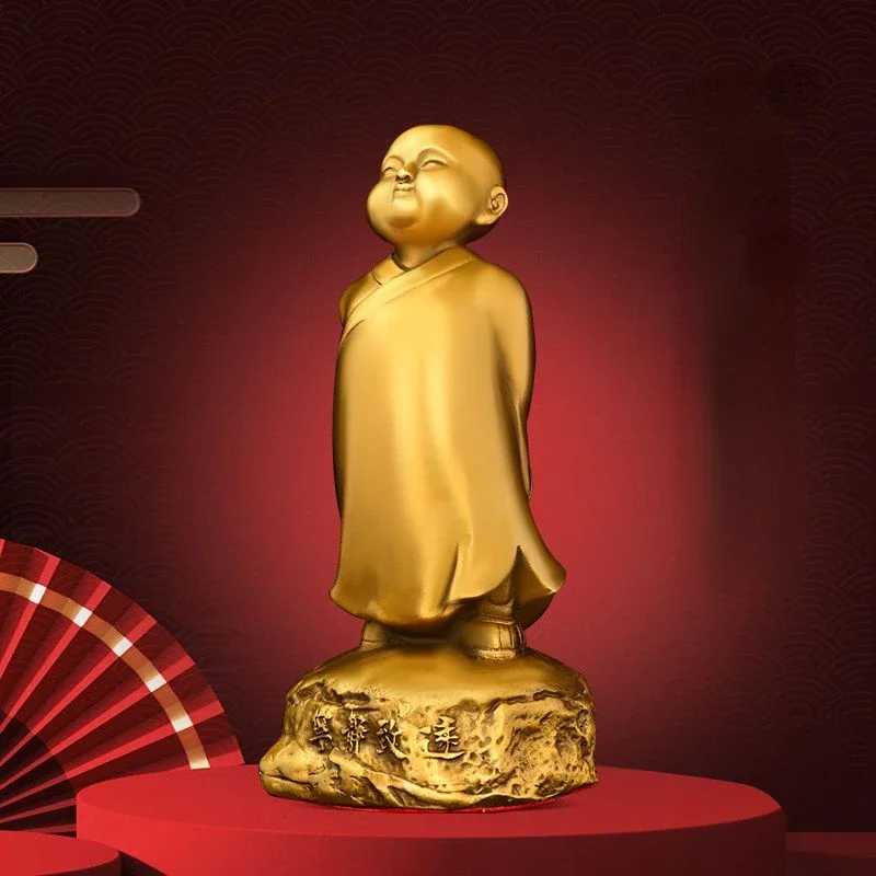 Creativo Attirare Ricchezza Bambino Piccolo Rame Piccoli Ornamenti Shamisen Ufficio Desktop Miniature Decorazioni