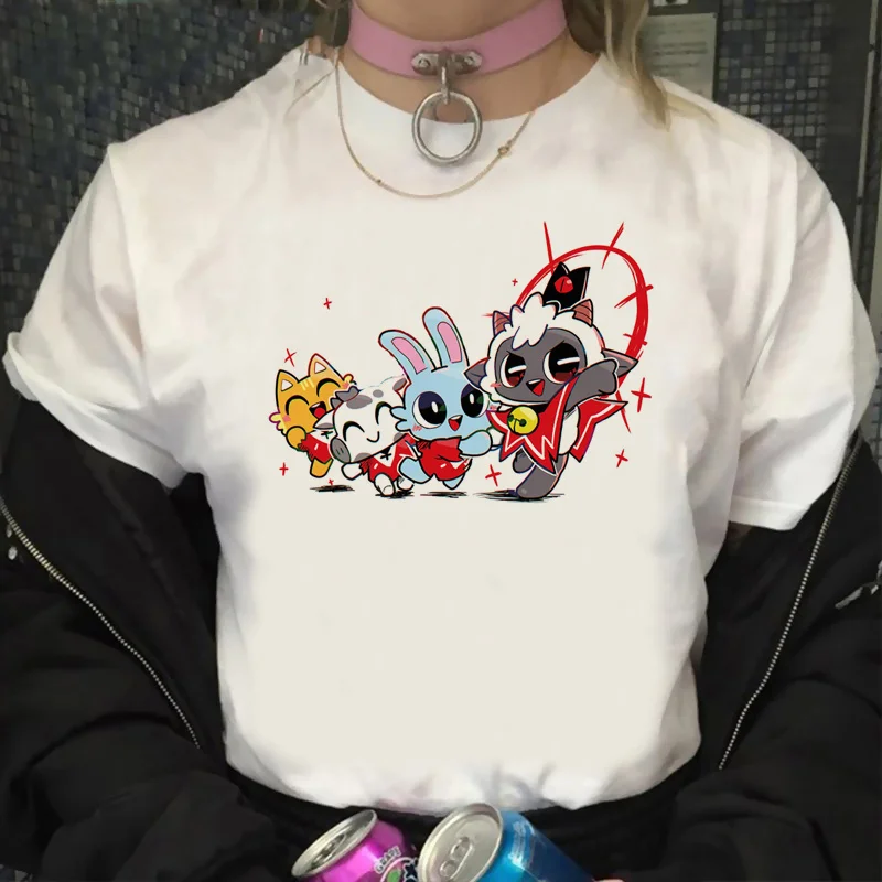 T-Shirt Cult Of The Lamb Maglietta Giapponese Divertente Estetica Maschile Grafica