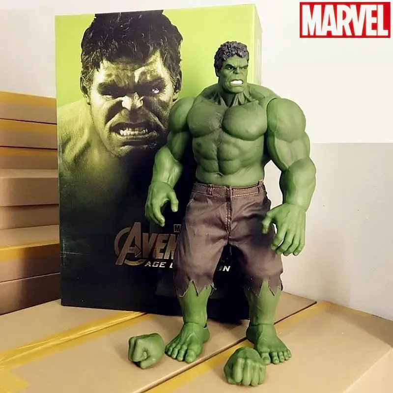 [Disney] Big Size 42Cm Marvel Incredibile Hulk Iron Man Hulk Buster Age Of Ultron Hulkbuster Pvc Action Figure Collection Modelli