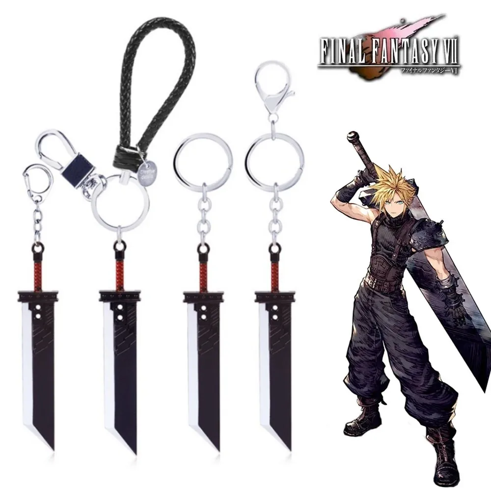 Final Fantasy Remake Sword Portachiavi Cloud Strife Buster Portachiavi Gioco Souvenir Accessori Car Llaveros Chaveiro Gift