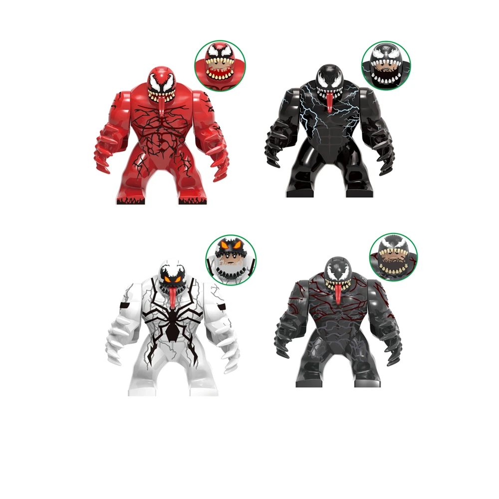 70 Style New Venom Thanos Large Doctor Strange Carnage Wolverine Hulk Mans Buster Building Block Figure Giocattolo Per Bambini