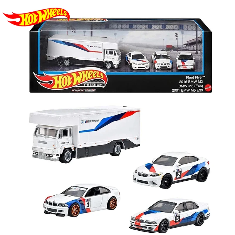 Ruote Calde Originali Premium Car Bmw Collector Diecast 1:64 Voiture Display Set Fleet Flyer Bmv M2 M3 Bmv M5 E39 Toys For Boys
