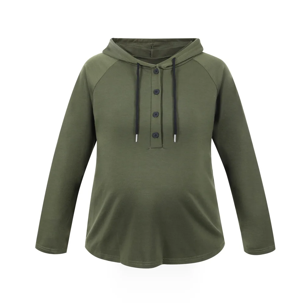 Amazon Ebay Express 2021 Maglione Con Cappuccio A Maniche Lunghe Premaman Europeo E Americano Maglione Allattamento Multifunzionale