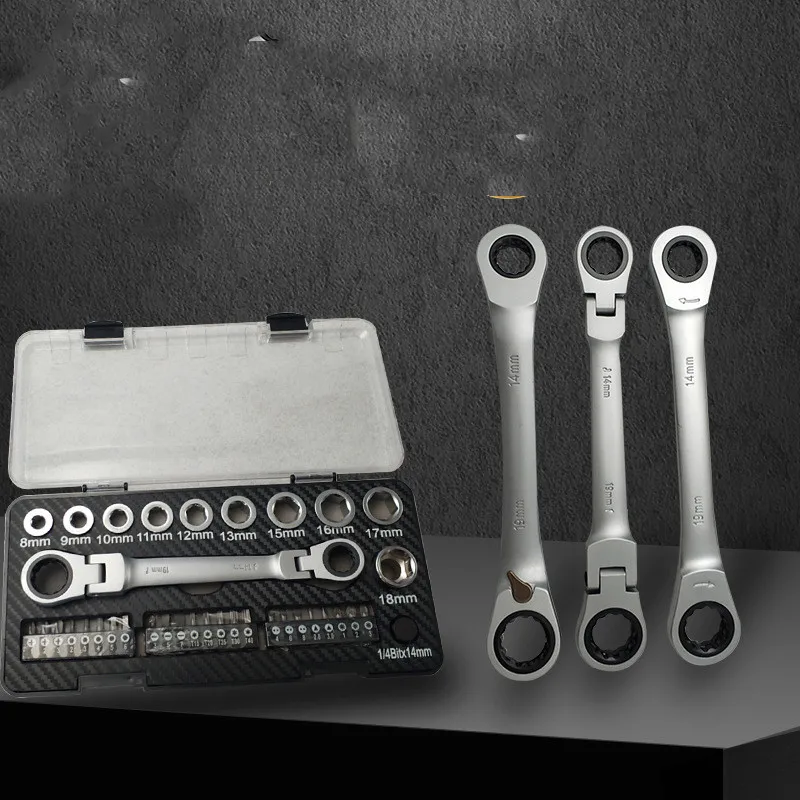 Set Di Chiavi A Cricchetto Set Di Cacciaviti A Manicotto Amazon Ebay Tools Prodotto Di Vendita Caldo Cricchetto Multifunzione A Due Vie