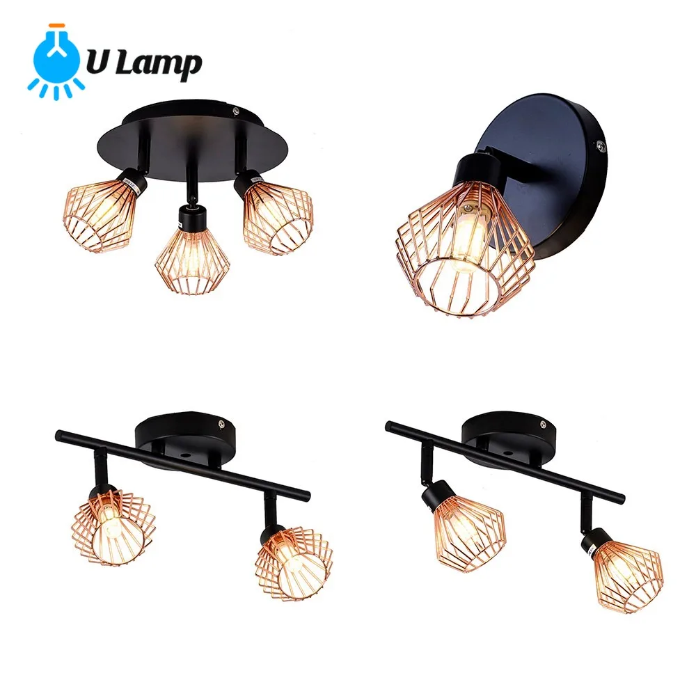 Transfrontaliero Amazon Ebay Due Teste Una Navata Retrò Lampadario In Ferro Camera Dei Bambini Camera Da Letto Semplici Lampade In Stile Industriale