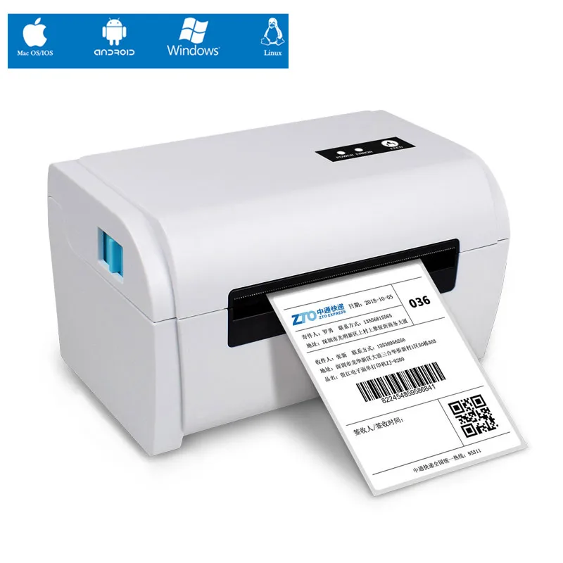 Stampante Adesiva Per Codici A Barre Per Etichette Di Spedizione Termica Bluetooth Usb Da 4 Pollici Per Larghezza 40-110 Compatibile Con Ebay Etsy Sho