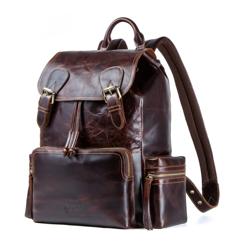 Zaino Da Uomo Retrò Crazy Horse In Pelle Bovina Ebay Source Layer Borsa Da Uomo In Pelle Bovina
