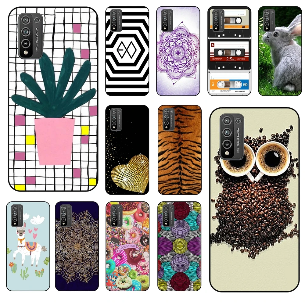 Black Back Pretty For Huawei Honor 10X Lite Accessori Per Fiori Custodie Per Telefoni Per Huawei Honor 10X Lite Ebay Custodia Morbida In Tpu Coque