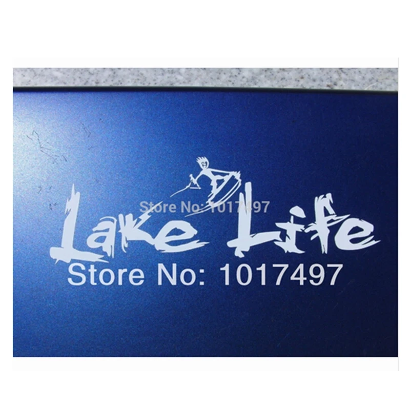 Ebay Hot Large 10.75 "X 4" Lake Life Vinile Adesivo Per Auto Adesivo Wake Board Wake Skate Wake Surf Boat,S2023