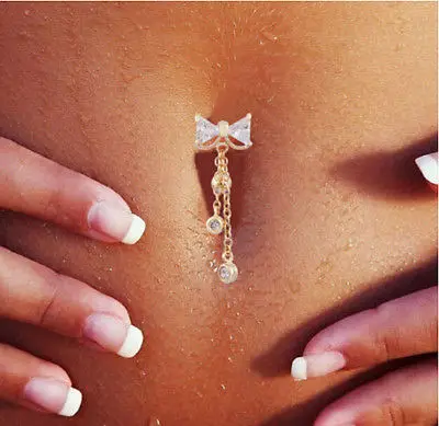 Ebay Hot Belly Button Ring Galvanotecnica Color Oro Online All'Ingrosso Bianco Rosa Nero 12 Pz/Lotto