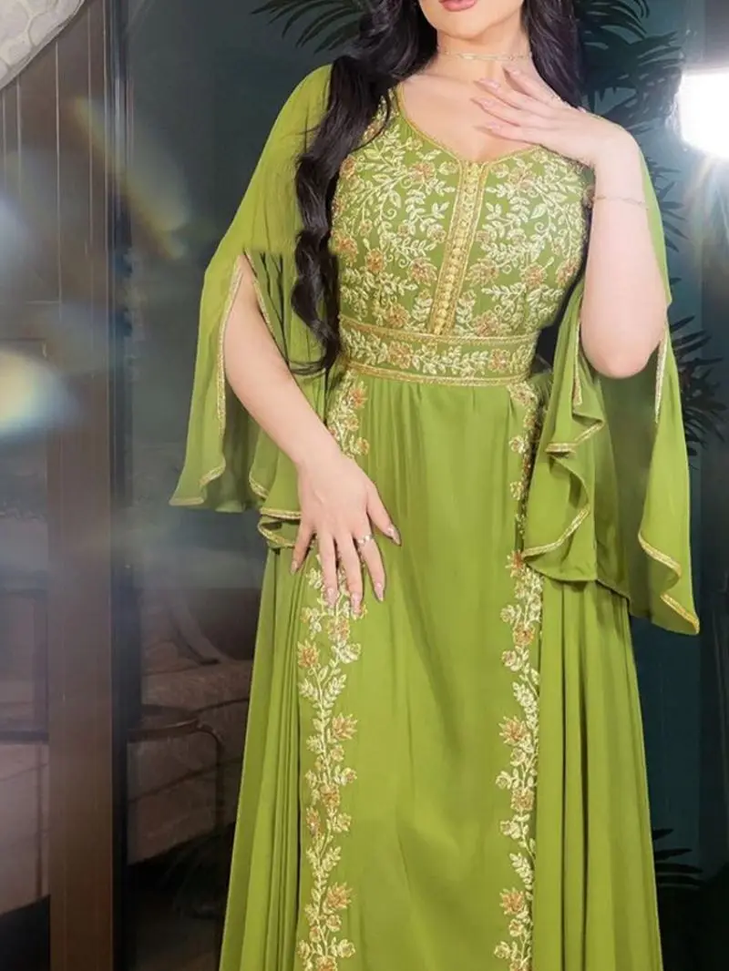 2023 Primavera/Estate Nuovo Vestito Da Donna Ebay Medio Oriente Ricamato Caftano Abito Da Sera Vestiti Per Le Donne Musulmane