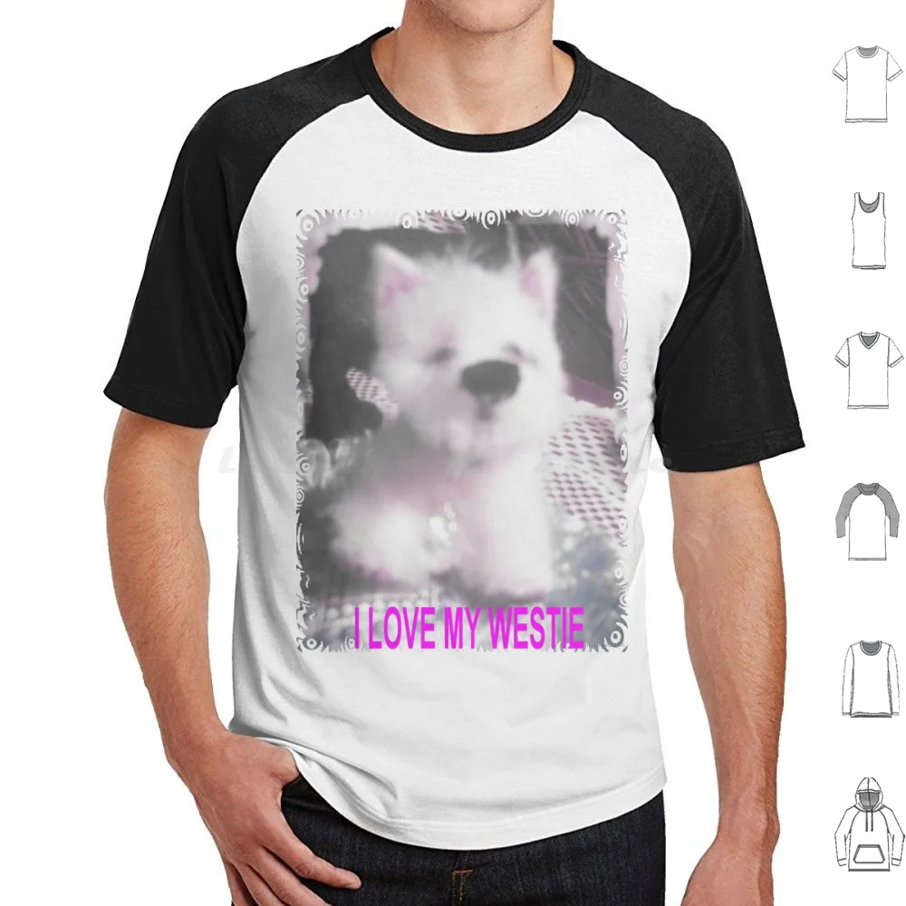 I Love My Westie By Francelle Miniature Pup As Vende Su Ebay T Shirt Cotton Men Women Diy Print Dog Miniature Pup Puppy Terrier