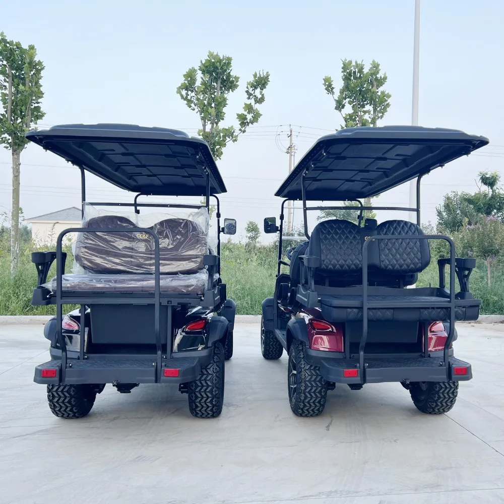 72V 5000W Motore A Corrente Alternata Sistema Di Sospensione Indipendente Carrello Da Golf Auto Buggy 2 4 6 Posti Strada Legale Carrelli Da Golf Elett