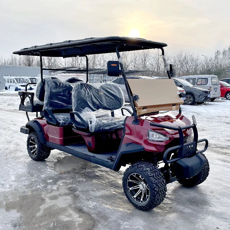 Best Free Custom Color 6 Passeggeri Sightseeing Car Electric Touring Mini Golf Cart 48V Ac Motor Fuoristrada Auto Turistica