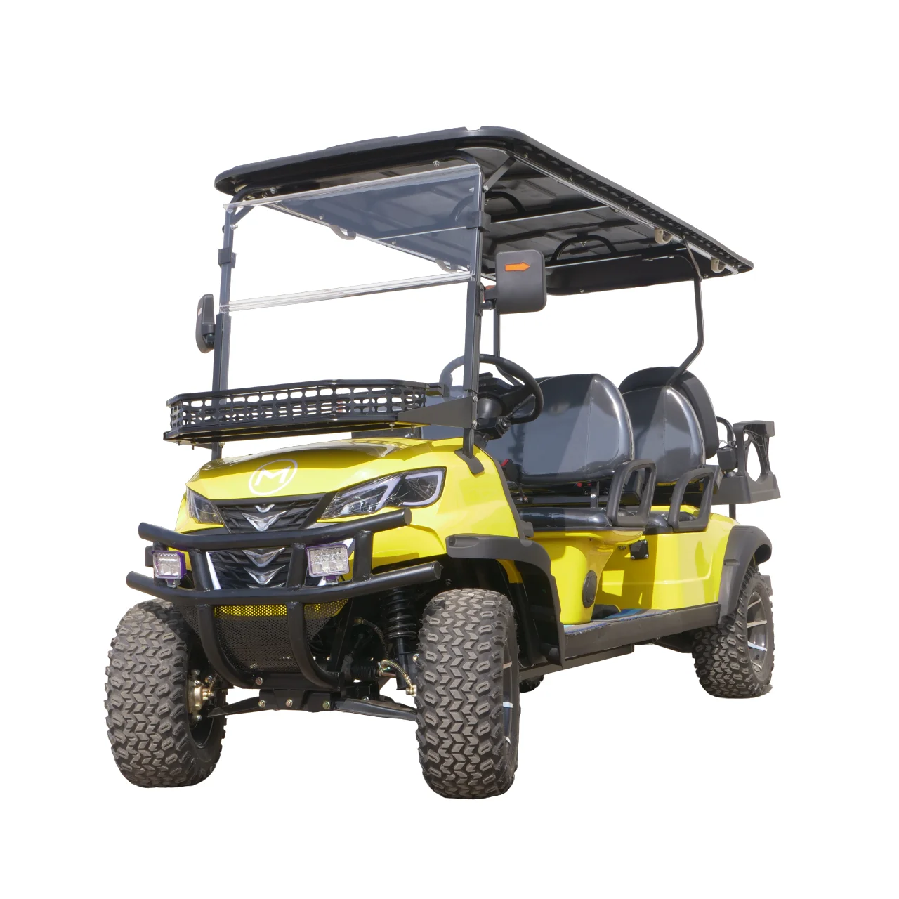 Logo Personalizzato All'Ingrosso Miglior Prezzo Golf Cart China Factory Evolution Sollevato 7.5Kw Motor Off Road Hunting 2 Posti Golf Cart