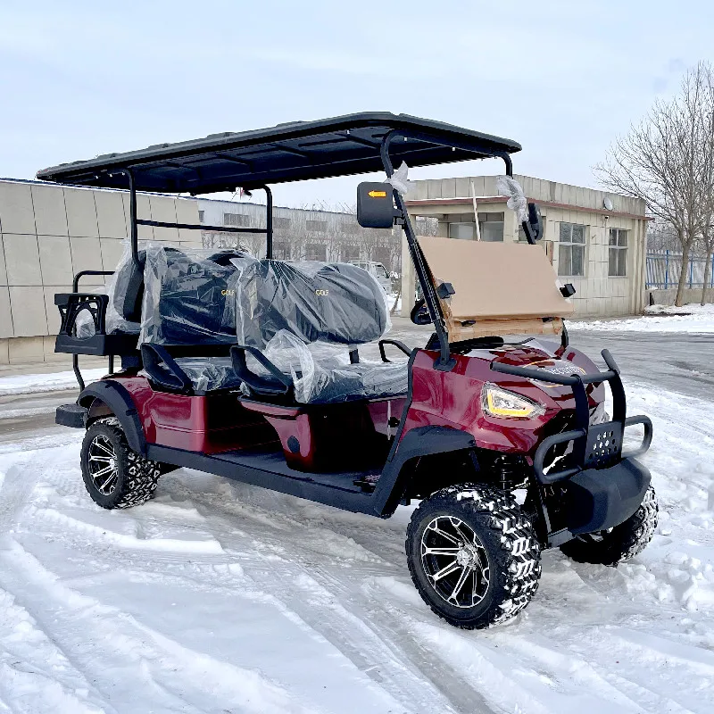 Best Free Custom Color 6 Passeggeri Sightseeing Car Electric Touring Mini Golf Cart 48V Ac Motor Fuoristrada Auto Turistica