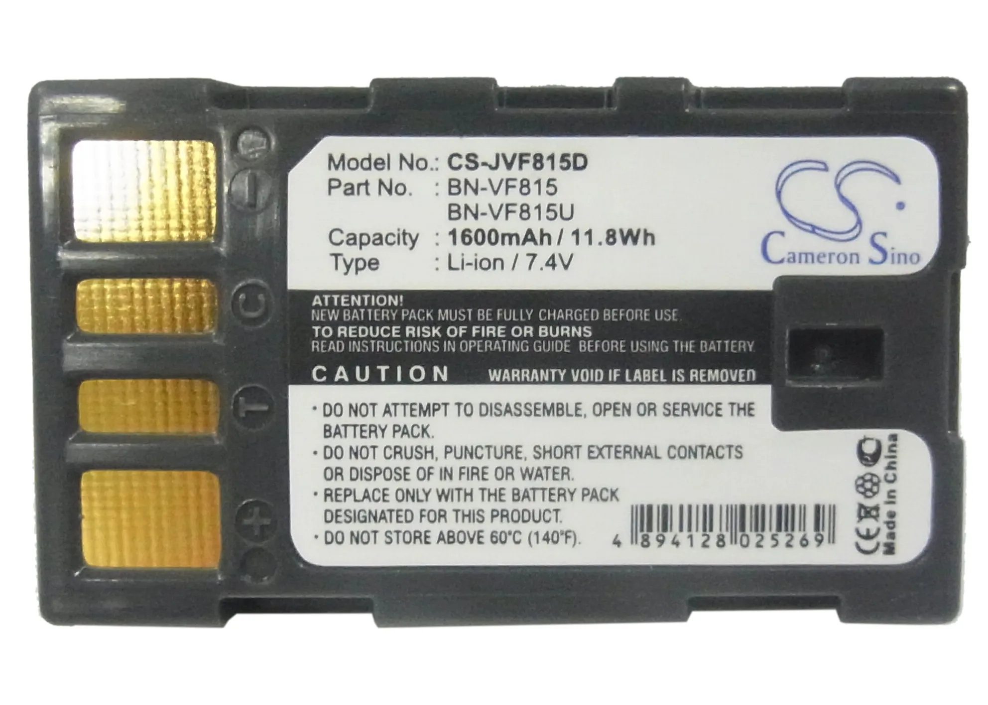 Batteria Della Fotocamera Per Jvc Gr-D796 Gr-D750 Gz-Hd40Ac Gz-Hd40 Gz-Hd7 Gr-D750U Gr-D740Ac Gz-Hd10 Gz-Hd3 Gr-D750Ac Gz-Hd30Ac Gz-Hd30