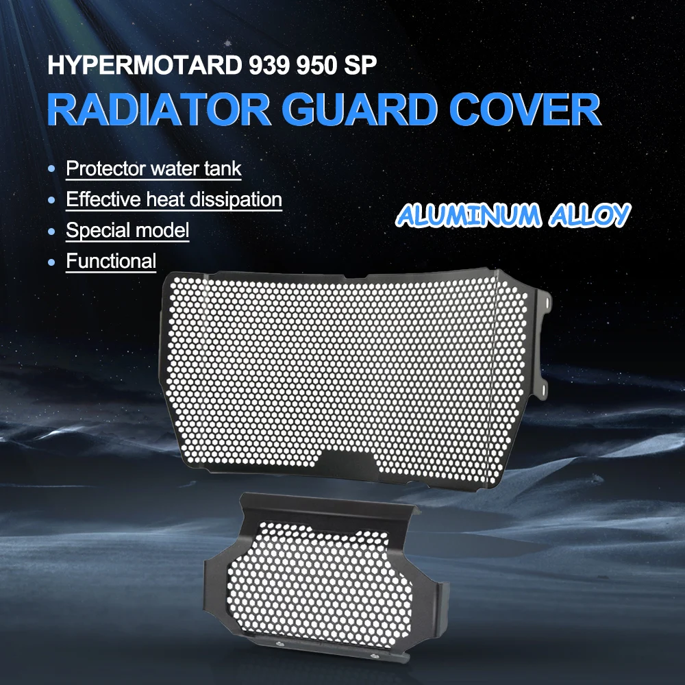 For Ducati Hypermotard 939 950 Sp Hyperstrada 939 Motorcycle Aluminum Radiator Grille Cover Water Tank Radiator Guard Protection