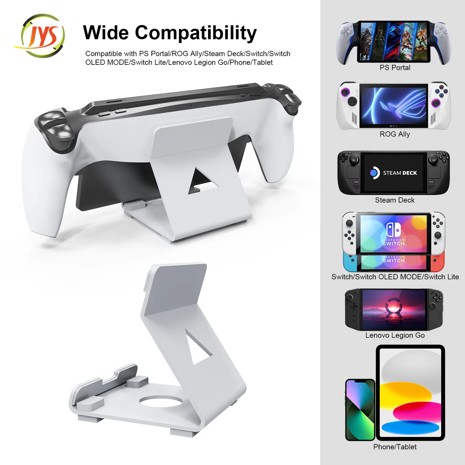 Supporto Per Tablet Per Ps Portal/Rog Ally/Steam Deck/Switch/Switch Modalità Oled/Switch Litel/Lenovo Legion Go/Phone/Tablet
