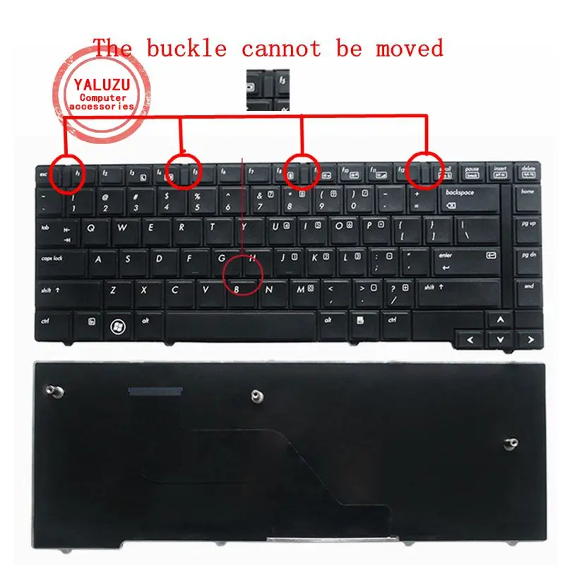 Yaluzu Us Nuova Tastiera Per Laptop Hp Elitebook 8440P 8440W 8440 Nero