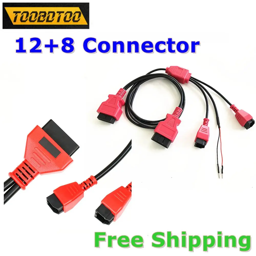Nuovo Per Chrysler Programmazione Cavo Multi-Connettore 12 + 8 Per Autel Ds808 Maxisys 906 908 Pro Elite Autel Chrysler 12 + 8 Adattatore