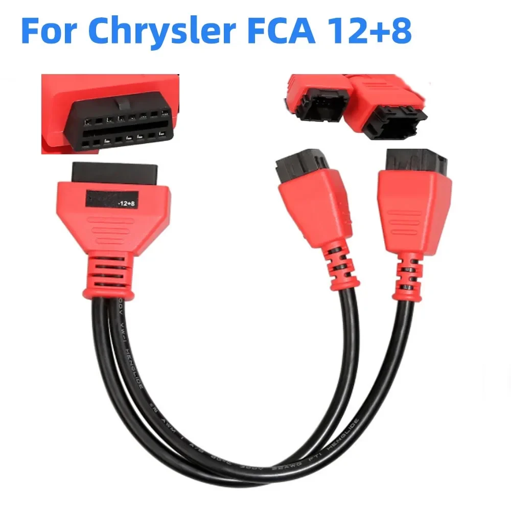 Per Adattatore Cavo Adattatore Universale Chrysler Fca 12 + 8 Per Adattatore Autel Ds808 Maxisys 906 908 Pro Elite Autel Chrysler 12 + 8