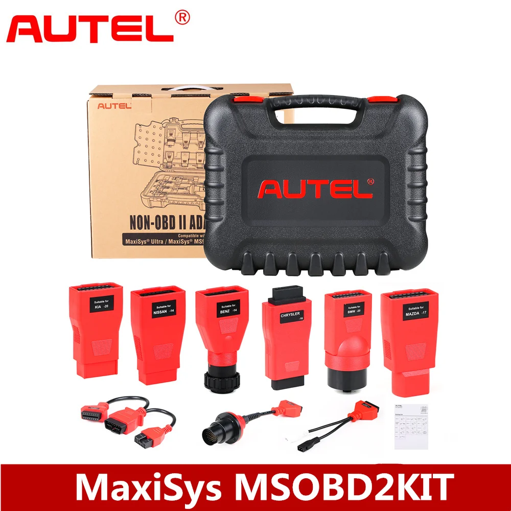 Autel Maxisys Msobd2Kit Adattatori Non Obdii Kit Connettori Conformi A Oe Compatibili Con Maxisys Ultra/ Ms919/ Ms909/ Mk908P/ Elit
