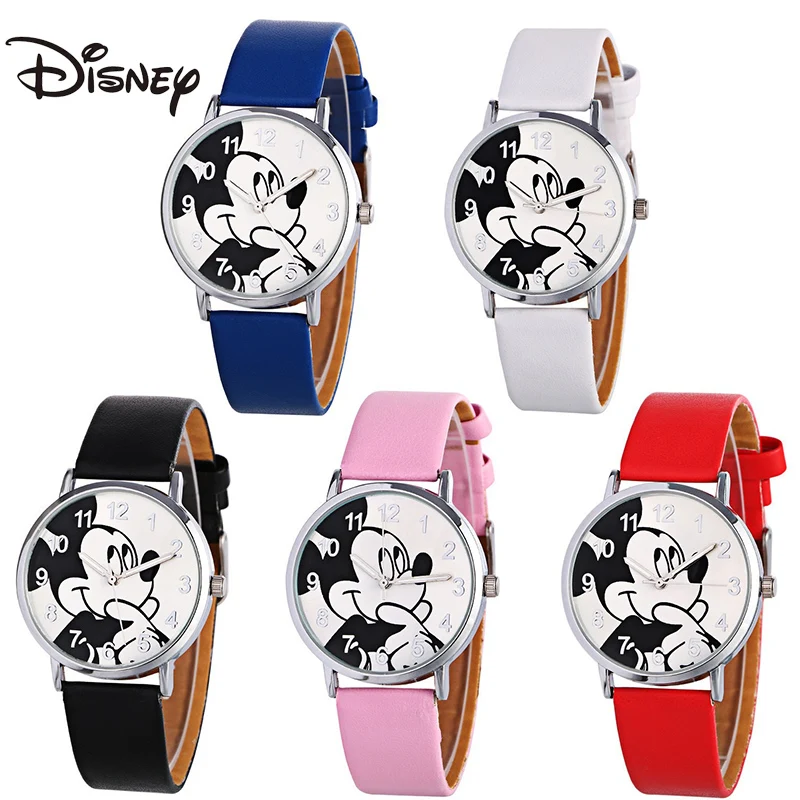 Disney Children'S Watch Anime Character Minnie Mouse Watch Bracciale Cartoon Quartz Electronic Kids Watch Giocattoli Di Compleanno Regalo