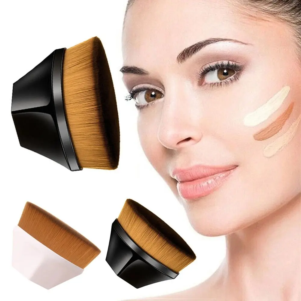 Flat Top Foundation Makeup Brush Strumento Per Il Trucco Kabuki Face Blush Liquid Powder For Blending Liquid Cream Foundation Brush Women