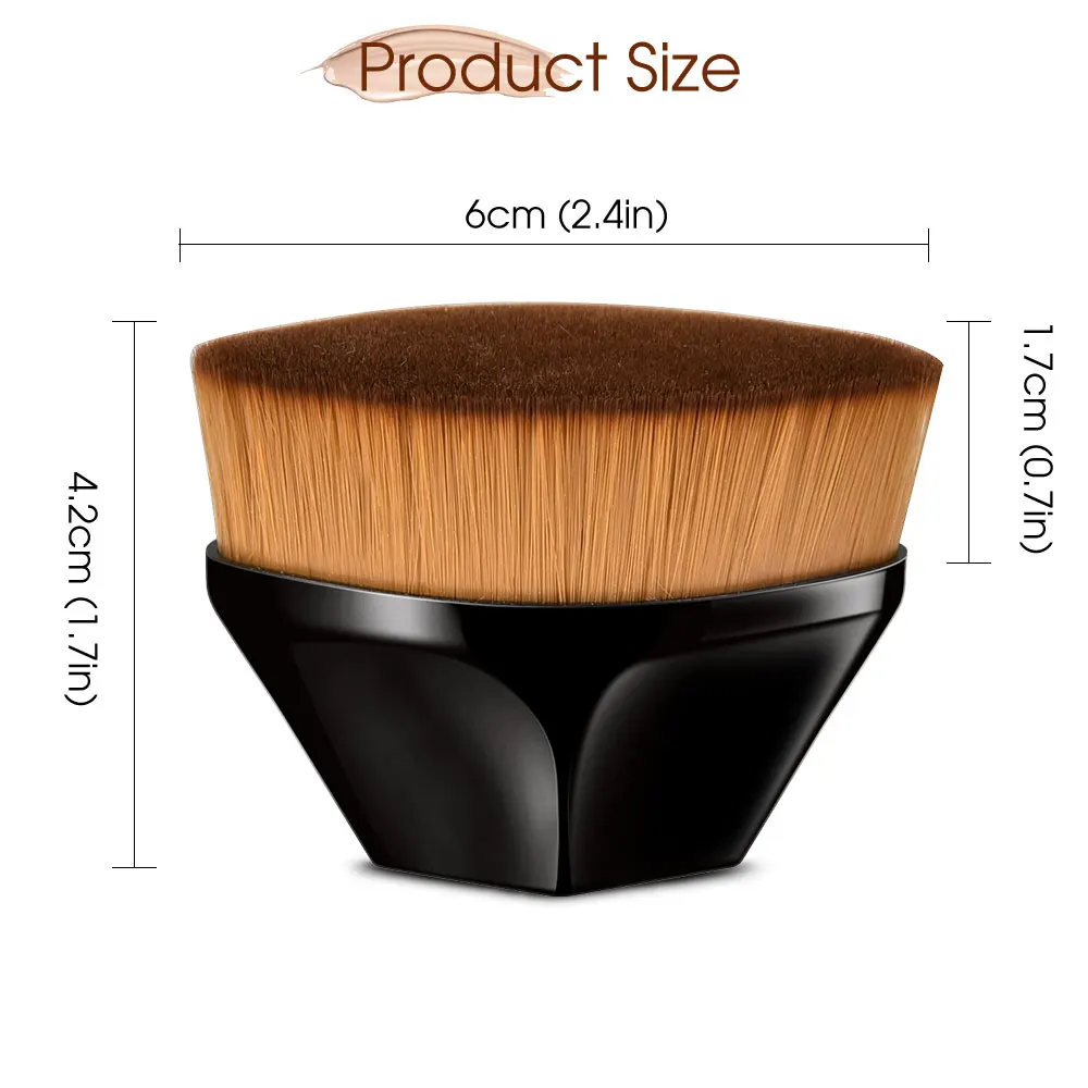 Pennelli Trucco Beauty Tool1Set Make Up Buffer Base Brush Flat Top Petalo Hexagonmakeup Liquid Foundation Brush Impeccabile Kabuki
