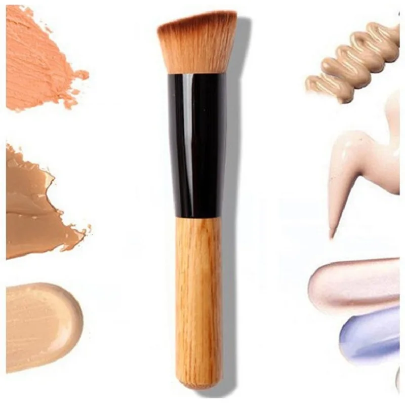 1Pc Foundation Makeup Brush Strumenti Per Il Trucco Di Bellezza Cosmetica Professionale Kabuki Powder Blush Foundation Flat Top Brush All'Ingrosso
