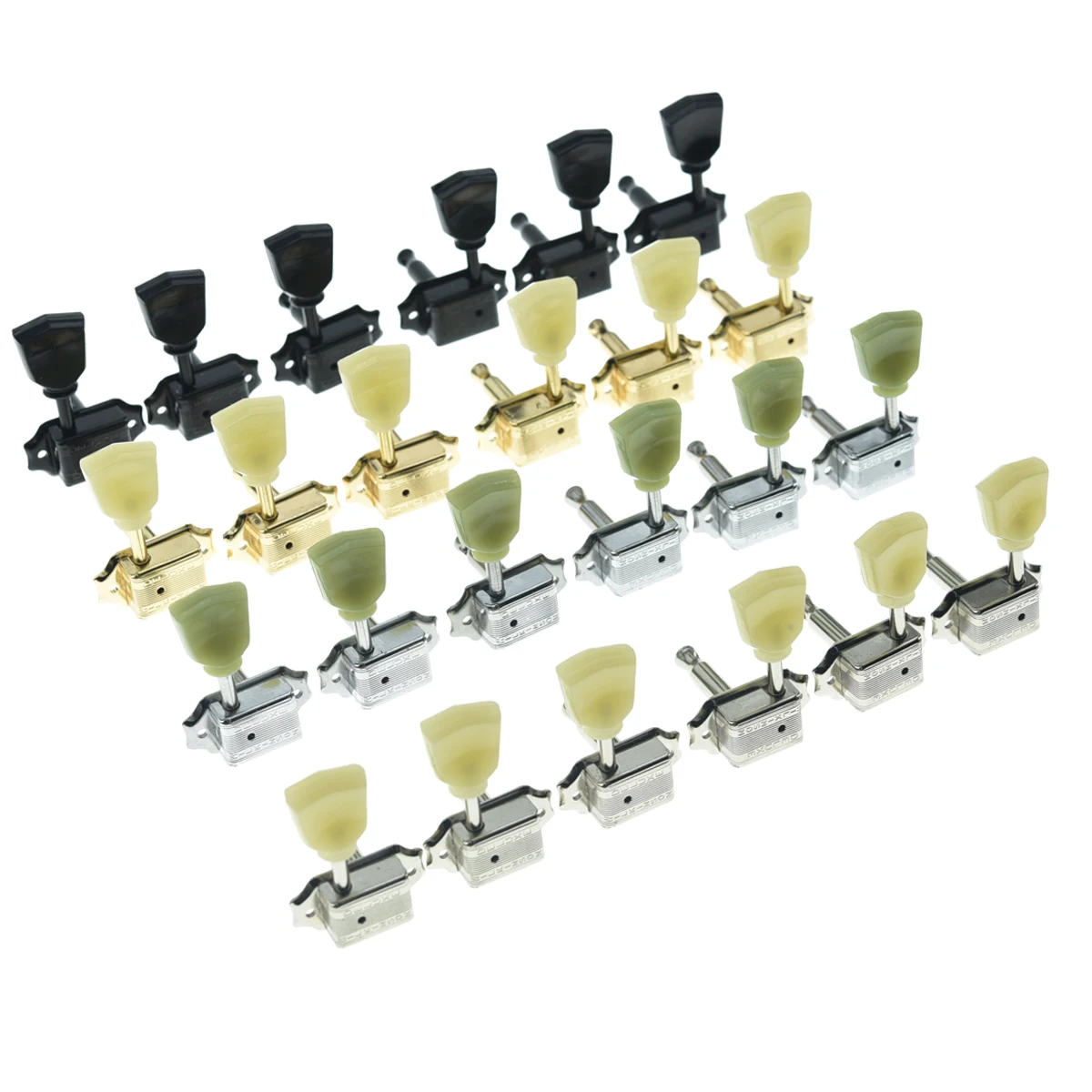 Wilkinson Deluxe Vintage Guitar Tuning Keys Pioli Guitar Machine Heads Tuner Con Pulsanti Keystone Per Les Paul/Sg/Es