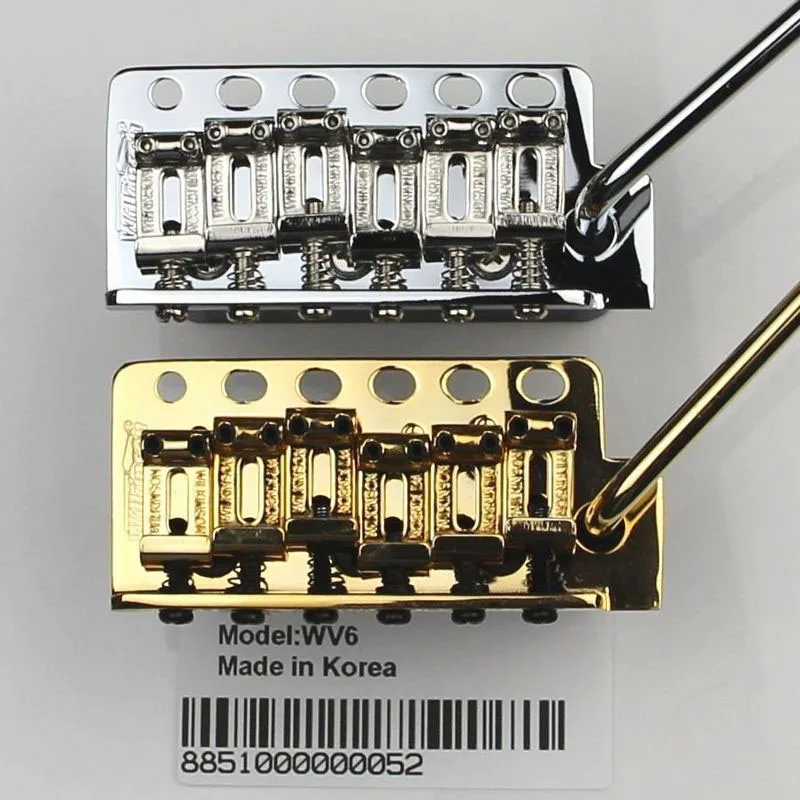 Corea St Chitarra Wilkinson Wv6 Del Ponticello Del Tremolo + Piegato Acciaio Inox Selle