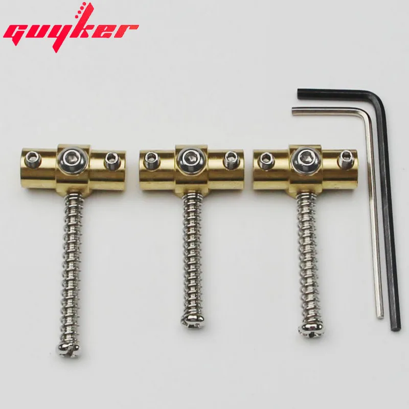 Nuovo Set Di 3 Sw3 Gotoh Wilkinson In Ottone Girevole Chitarra Ponte Selle Con La Chiave Per Tl Tl Chitarra Elettrica
