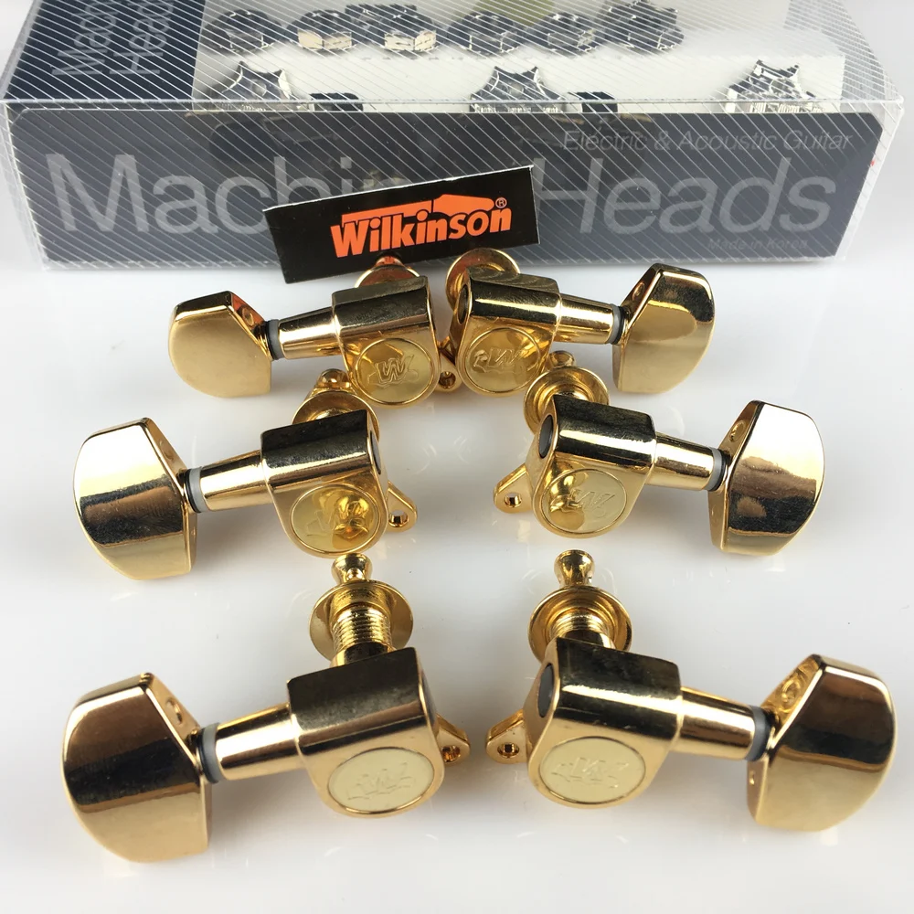 Wilkinson 3R-3L Guitar Machine Heads Tuning Pioli Dorati Accessori Per Chitarra